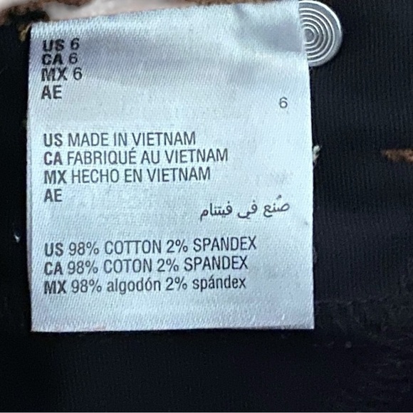 CHARTER CLUB Lexington Straight Leg Leopard Print Corduroy Pants Size 6 - Picture 5 of 15